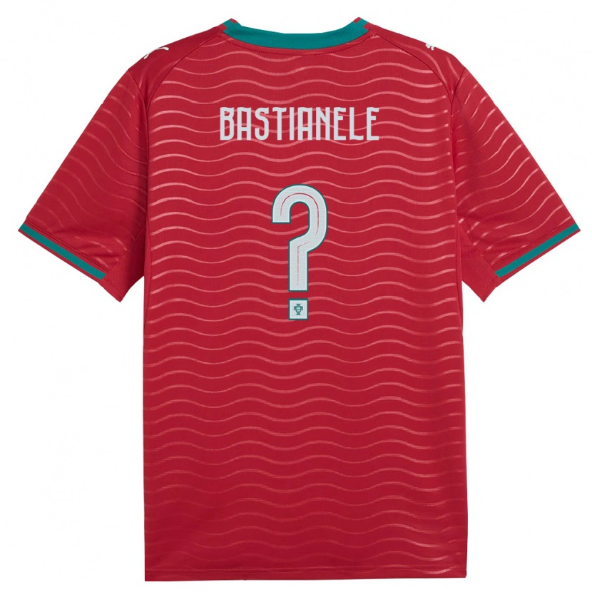 Danxen Women Portugal Victor Bastianele #0 Red Green White Home Jersey 26-28 T-Shirt