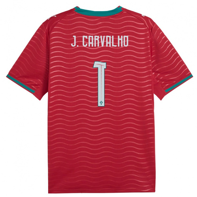Danxen Women Portugal João Carvalho #1 Red Green White Home Jersey 26-28 T-Shirt
