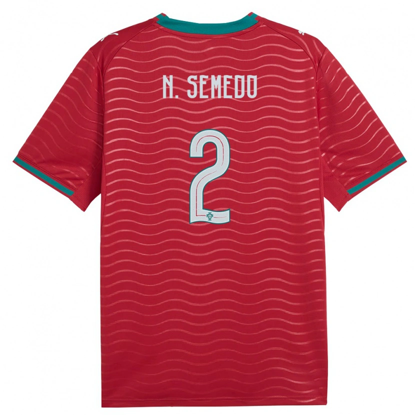 Danxen Women Portugal Nélson Semedo #2 Red Green White Home Jersey 26-28 T-Shirt