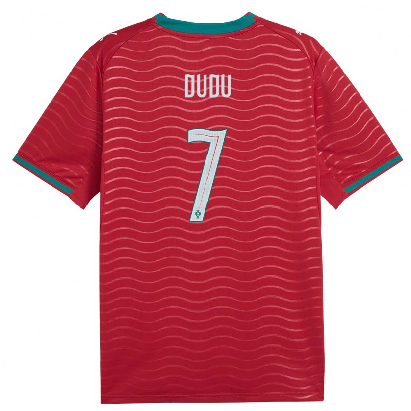 Danxen Women Portugal Dudu #7 Red Green White Home Jersey 26-28 T-Shirt