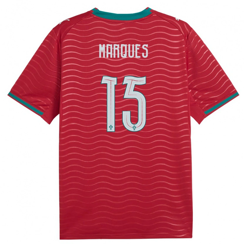 Danxen Women Portugal Christian Marques #15 Red Green White Home Jersey 26-28 T-Shirt