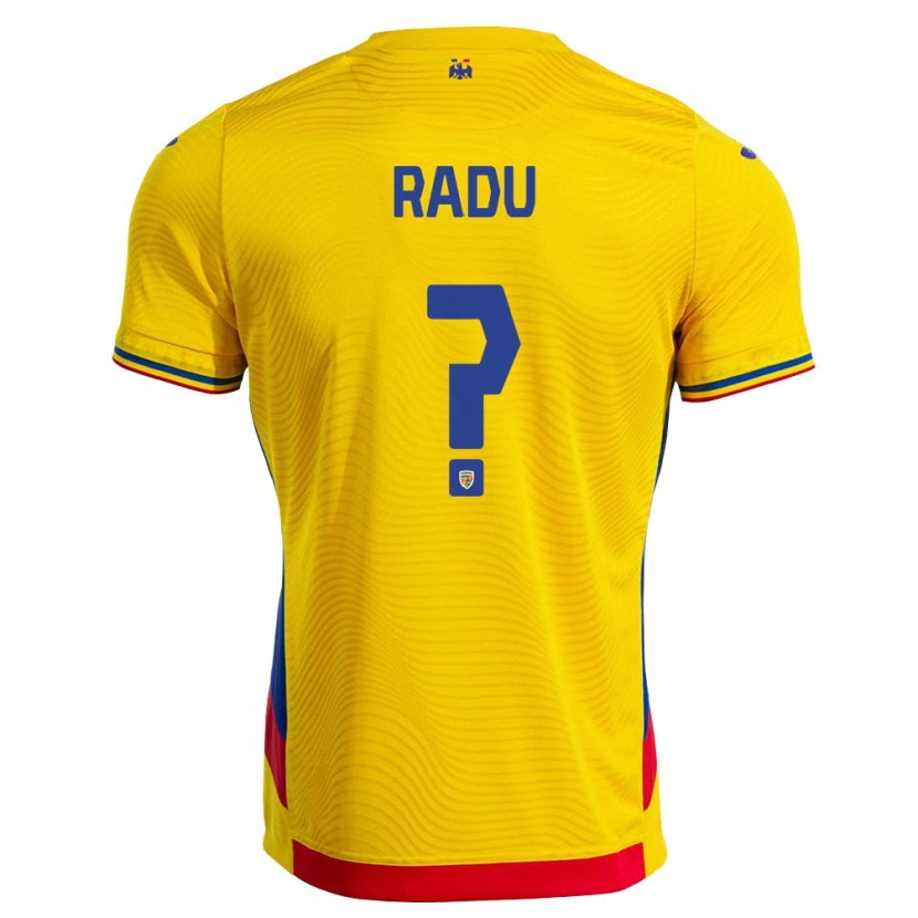 Danxen Women Romania Albert Radu #0 Yellow Red Home Jersey 26-28 T-Shirt