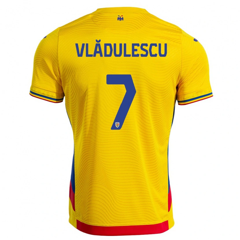 Danxen Women Romania Ana Maria Vlădulescu #7 Yellow Red Home Jersey 26-28 T-Shirt
