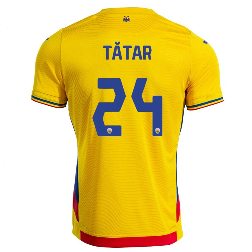 Danxen Women Romania Mădălina Tătar #24 Yellow Red Home Jersey 26-28 T-Shirt
