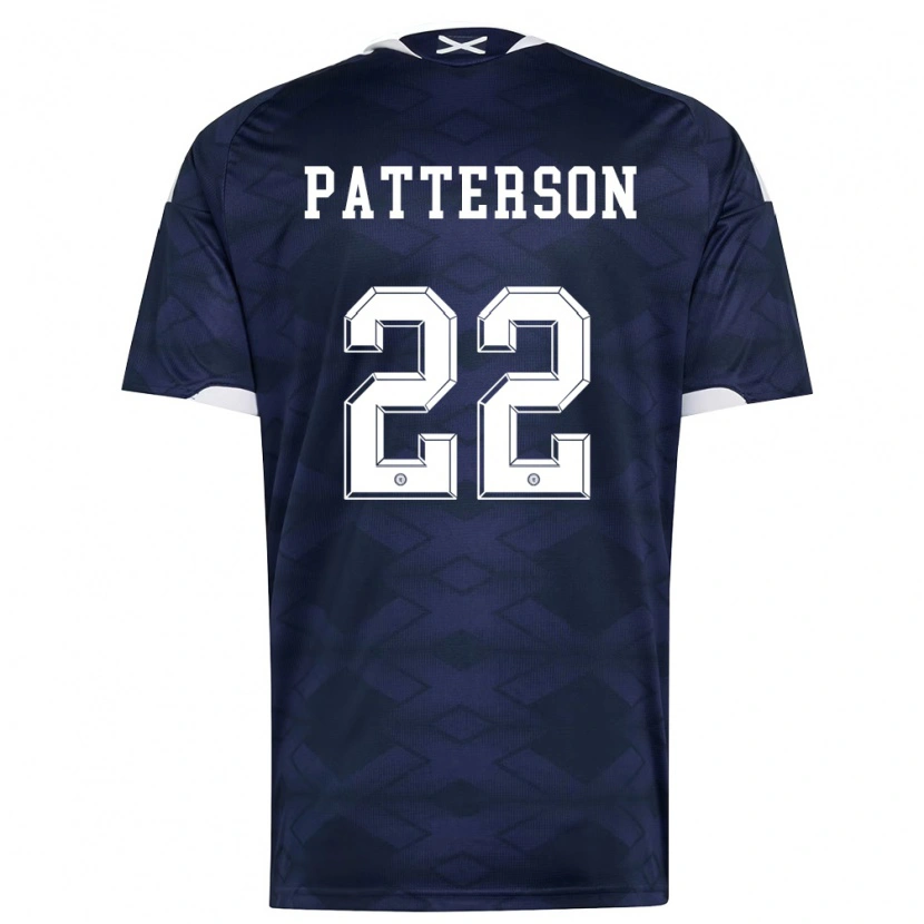 Danxen Women Scotland Nathan Patterson #22 Navy White Home Jersey 26-28 T-Shirt