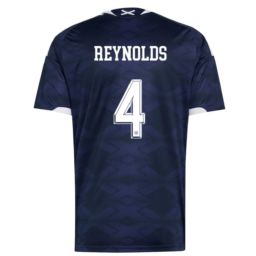 Danxen Women Scotland Nairn Reynolds #4 Navy White Home Jersey 26-28 T-Shirt