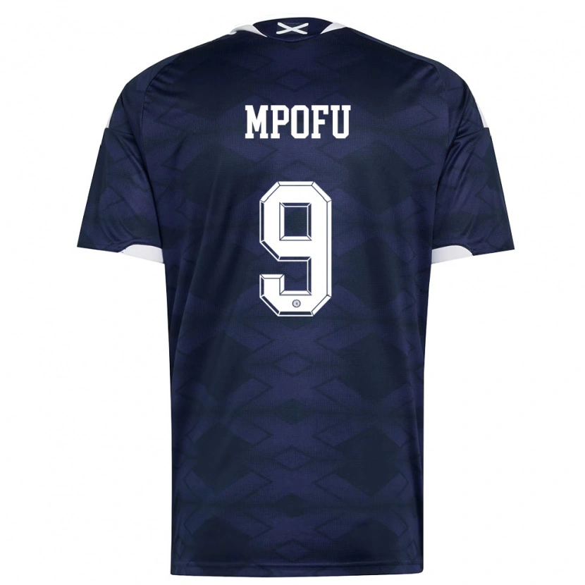 Danxen Women Scotland Camron Mpofu #9 Navy White Home Jersey 26-28 T-Shirt