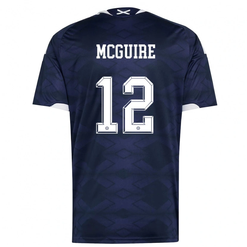 Danxen Women Scotland Rydnn Mcguire #12 Navy White Home Jersey 26-28 T-Shirt