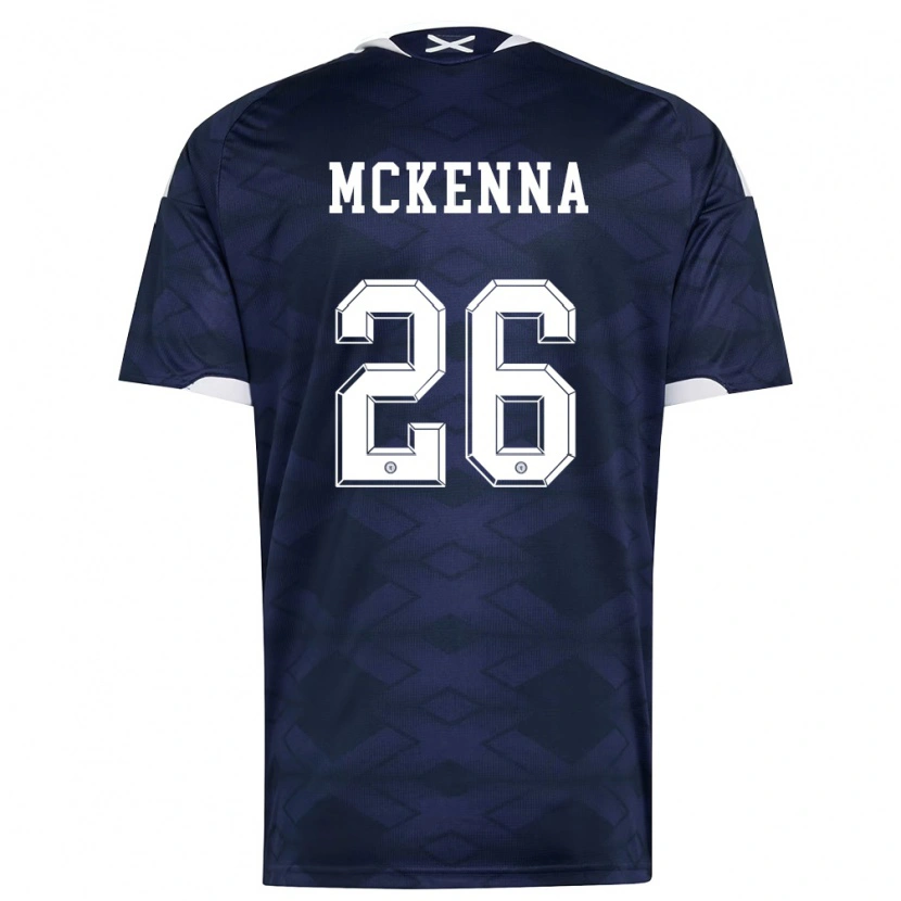 Danxen Women Scotland Scott Mckenna #26 Navy White Home Jersey 26-28 T-Shirt