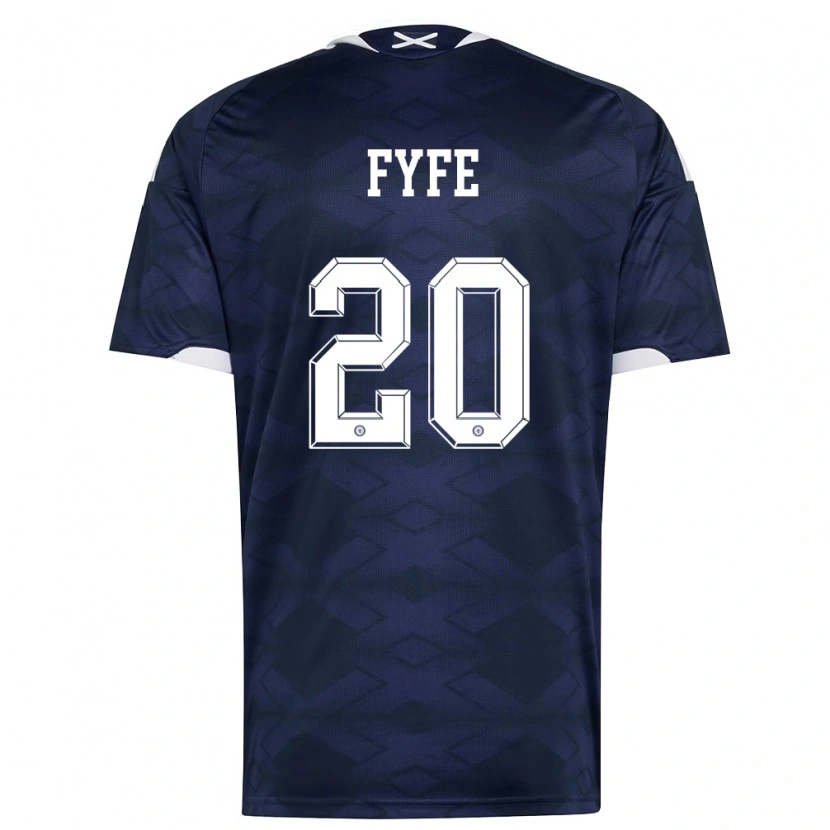 Danxen Women Scotland Lucas Fyfe #20 Navy White Home Jersey 26-28 T-Shirt