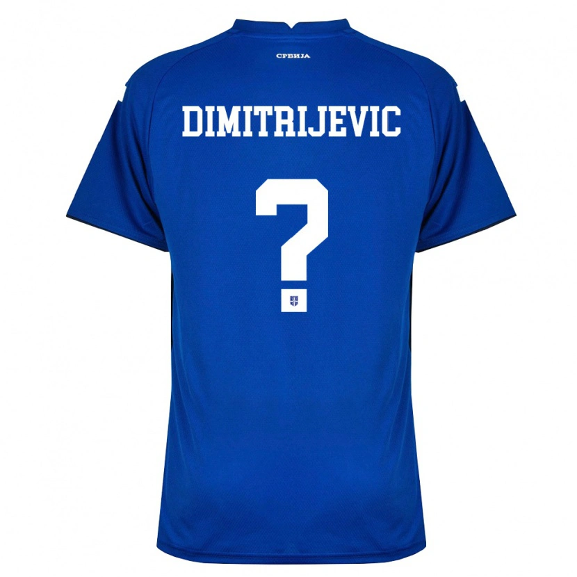Danxen Women Serbia Andrej Dimitrijevic #0 Navy Red Home Jersey 26-28 T-Shirt