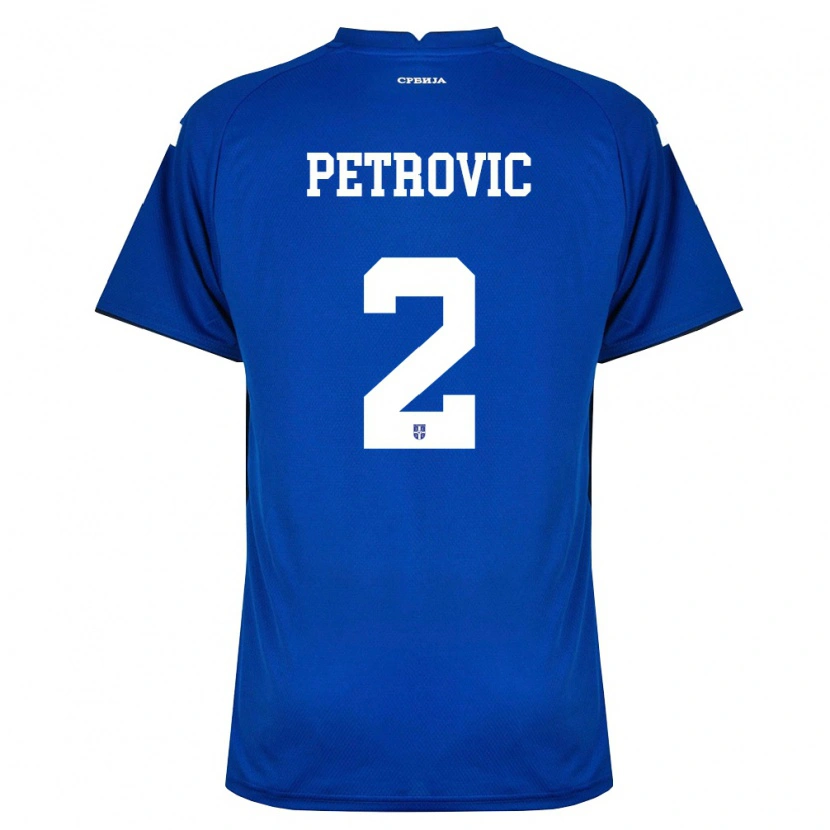 Danxen Women Serbia Djordje Petrovic #2 Navy Red Home Jersey 26-28 T-Shirt