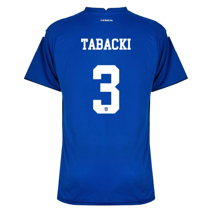 Danxen Women Serbia Milos Tabacki #3 Navy Red Home Jersey 26-28 T-Shirt