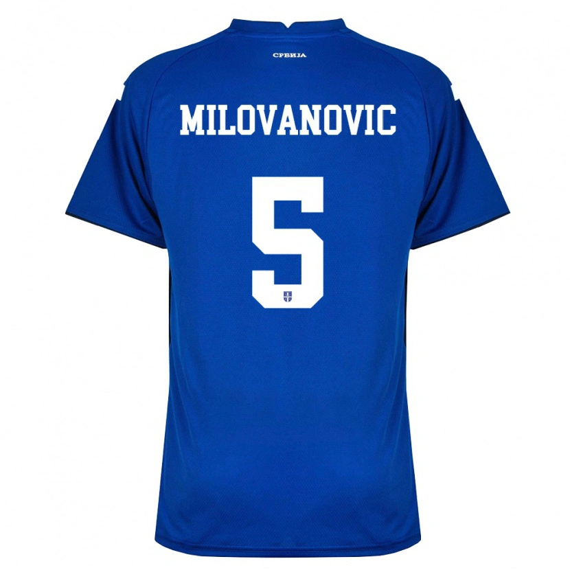 Danxen Women Serbia Mateja Milovanovic #5 Navy Red Home Jersey 26-28 T-Shirt