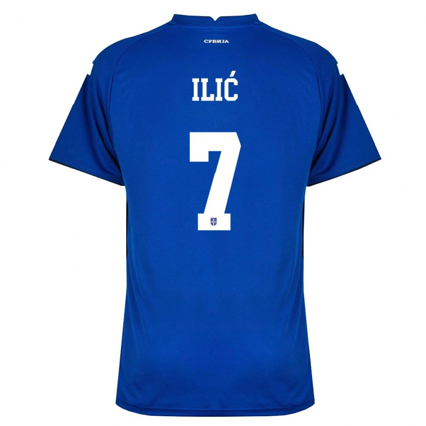 Danxen Women Serbia Luka Ilic #7 Navy Red Home Jersey 26-28 T-Shirt