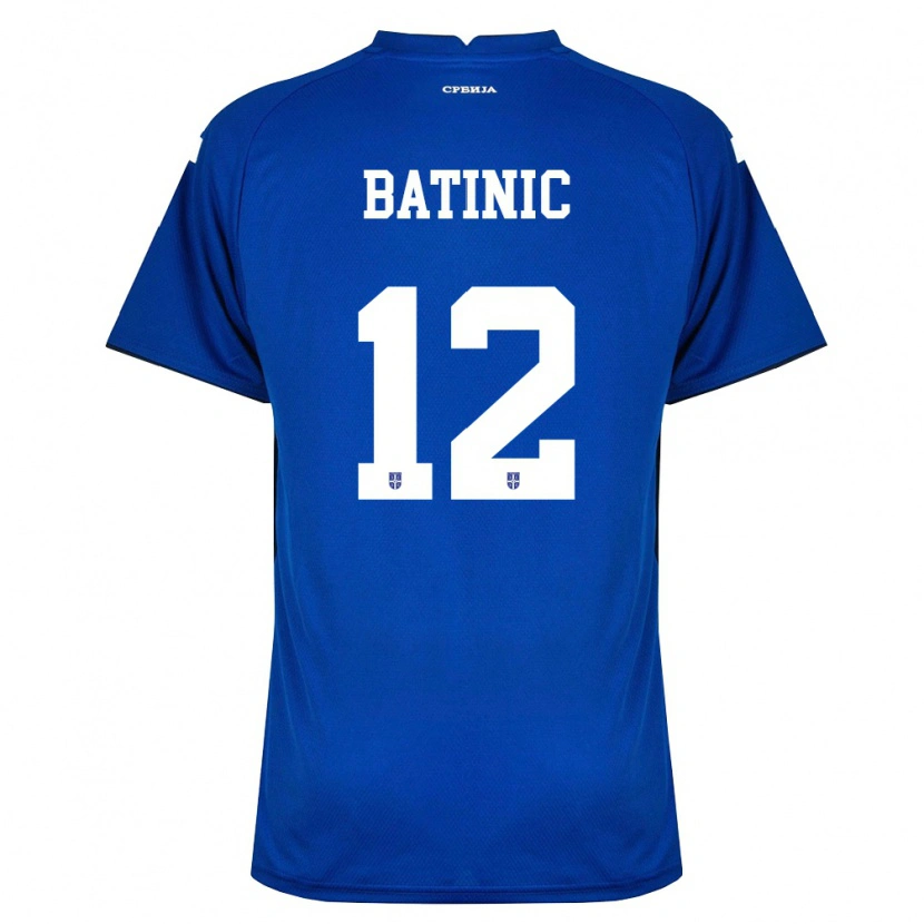 Danxen Women Serbia Luka Batinic #12 Navy Red Home Jersey 26-28 T-Shirt