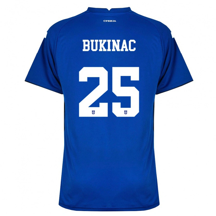 Danxen Women Serbia Stefan Bukinac #25 Navy Red Home Jersey 26-28 T-Shirt