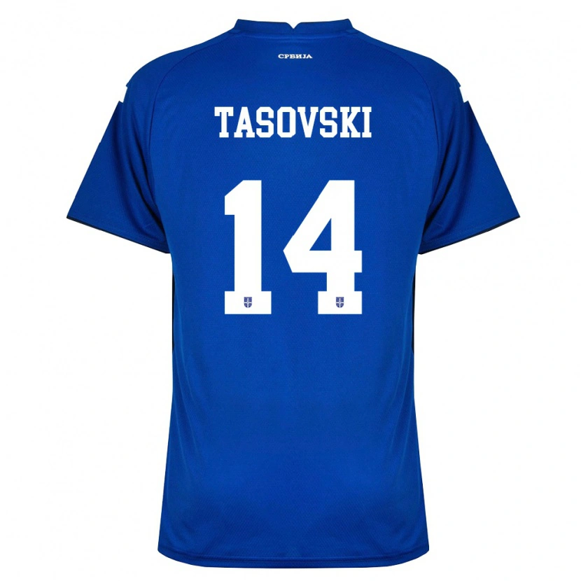 Danxen Women Serbia Vasil Tasovski #14 Navy Red Home Jersey 26-28 T-Shirt