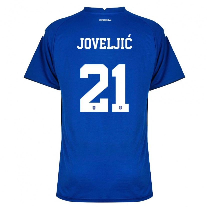 Danxen Women Serbia Dejan Joveljić #21 Navy Red Home Jersey 26-28 T-Shirt