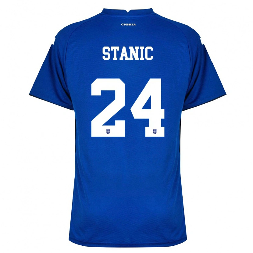 Danxen Women Serbia Petar Stanic #24 Navy Red Home Jersey 26-28 T-Shirt