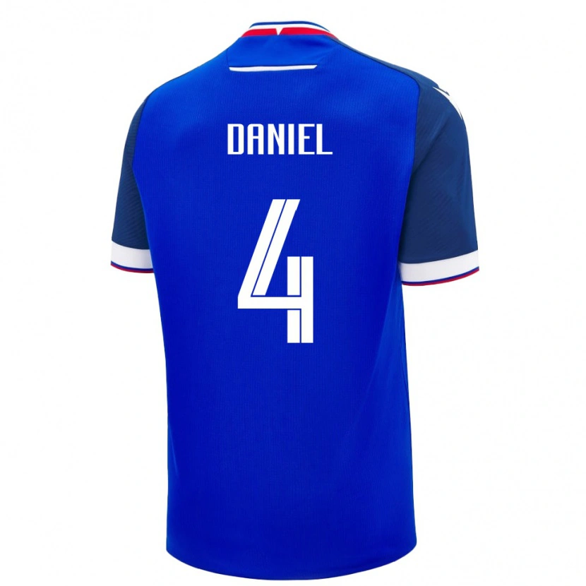 Danxen Women Slovakia Tobias Daniel #4 Blue White Home Jersey 26-28 T-Shirt