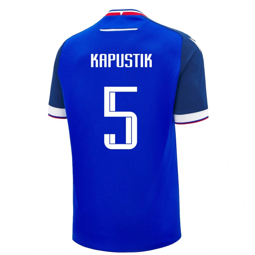 Danxen Women Slovakia Killian Kapustik #5 Blue White Home Jersey 26-28 T-Shirt