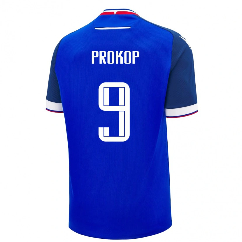 Danxen Women Slovakia Lukas Prokop #9 Blue White Home Jersey 26-28 T-Shirt