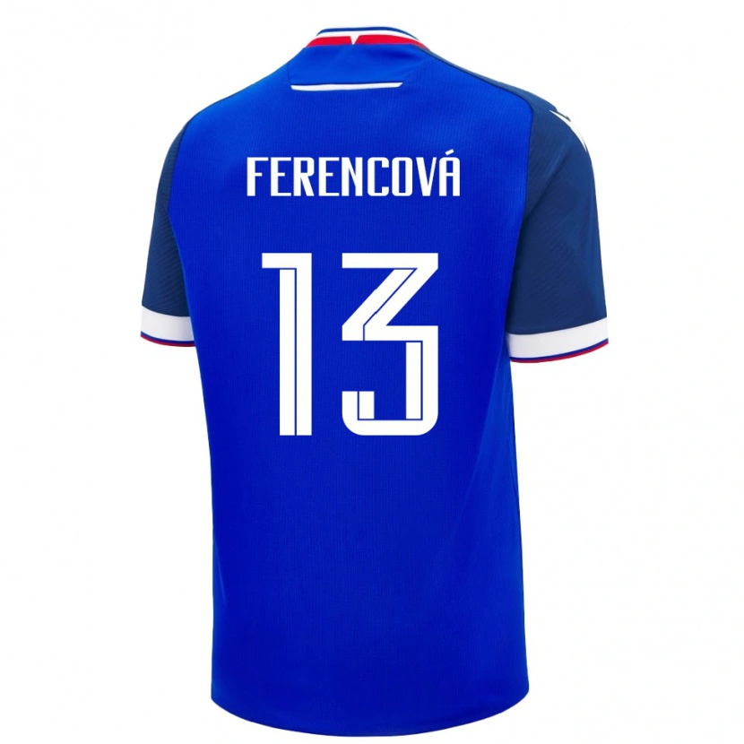 Danxen Women Slovakia Michaela Ferencová #13 Blue White Home Jersey 26-28 T-Shirt