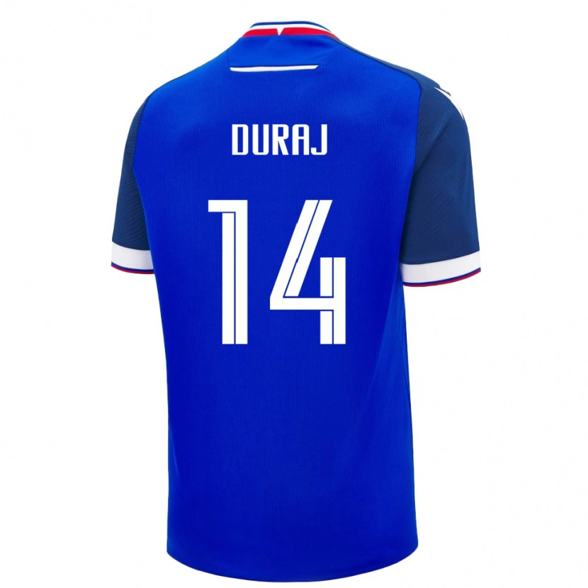 Danxen Women Slovakia Michal Duraj #14 Blue White Home Jersey 26-28 T-Shirt
