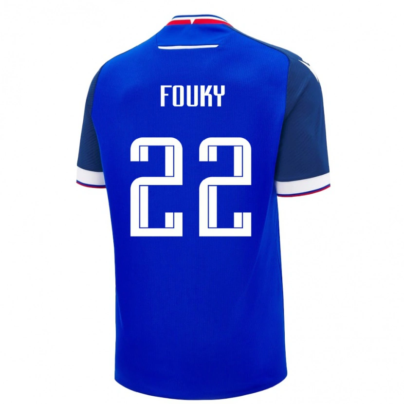 Danxen Women Slovakia Samo Fouky #22 Blue White Home Jersey 26-28 T-Shirt