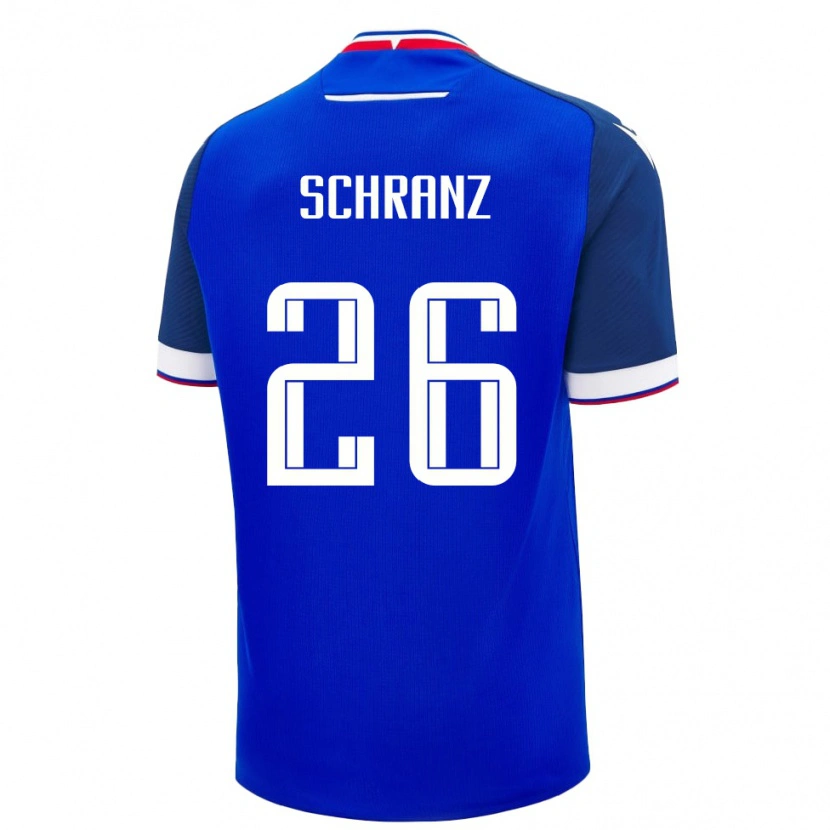 Danxen Women Slovakia Ivan Schranz #26 Blue White Home Jersey 26-28 T-Shirt