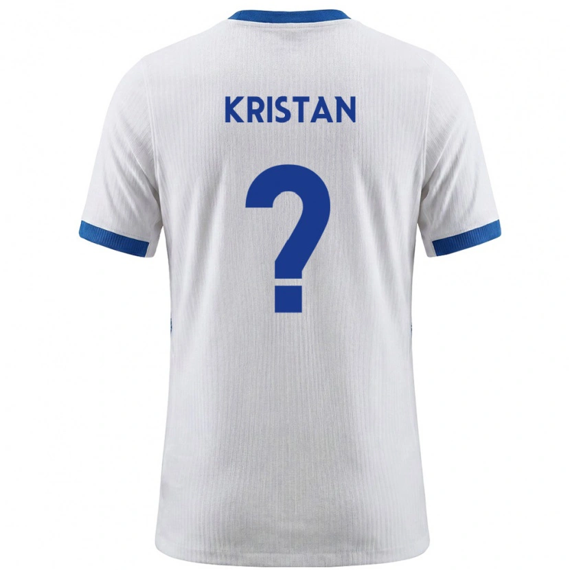 Danxen Women Slovenia Liam Kristan #0 White Blue Home Jersey 26-28 T-Shirt