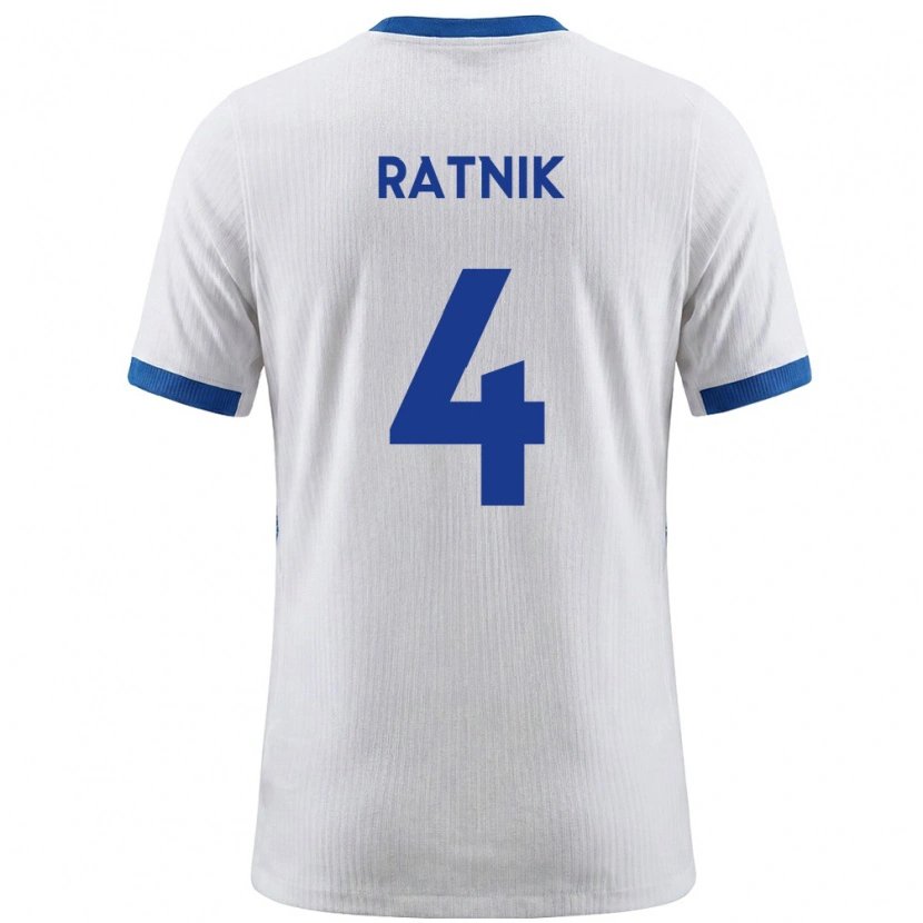 Danxen Women Slovenia Marcel Ratnik #4 White Blue Home Jersey 26-28 T-Shirt