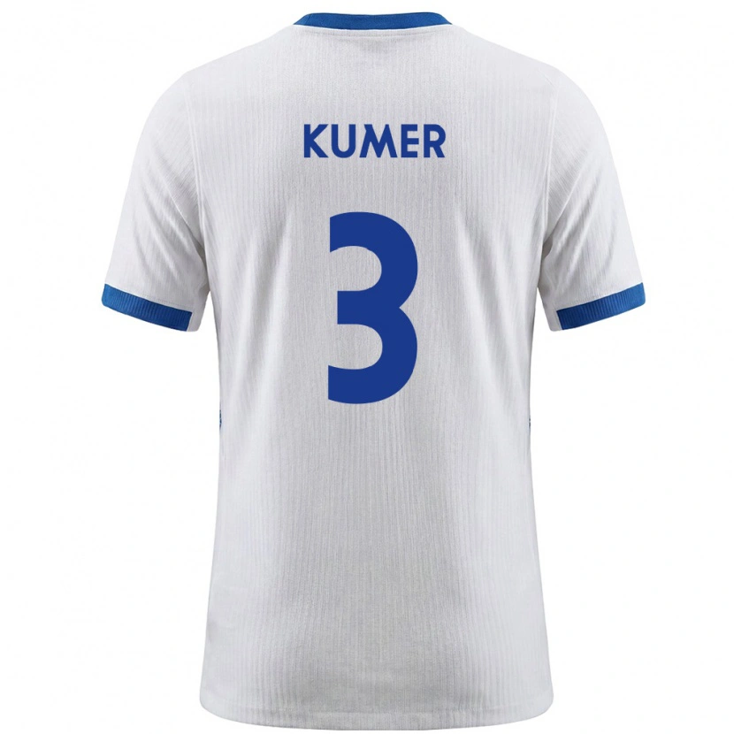 Danxen Women Slovenia Alin Kumer Celik #3 White Blue Home Jersey 26-28 T-Shirt