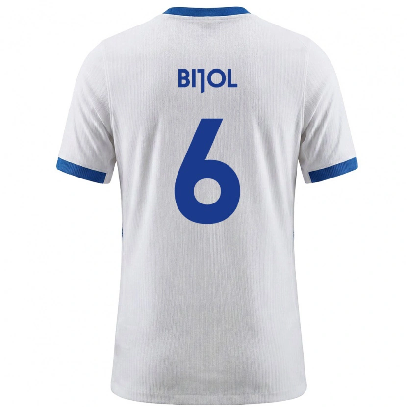 Danxen Women Slovenia Jaka Bijol #6 White Blue Home Jersey 26-28 T-Shirt
