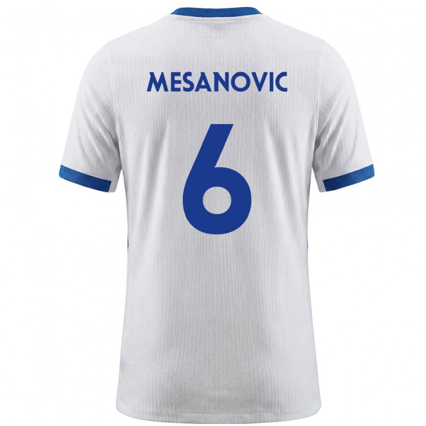 Danxen Women Slovenia Emin Mesanovic #6 White Blue Home Jersey 26-28 T-Shirt