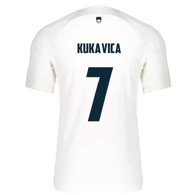 Danxen Women Slovenia Inas Kukavica #7 White Blue Home Jersey 26-28 T-Shirt