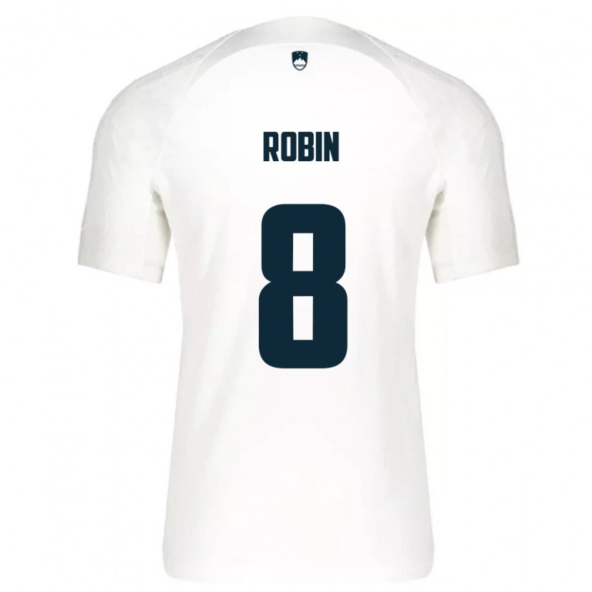 Danxen Women Slovenia Jaka Robin #8 White Blue Home Jersey 26-28 T-Shirt
