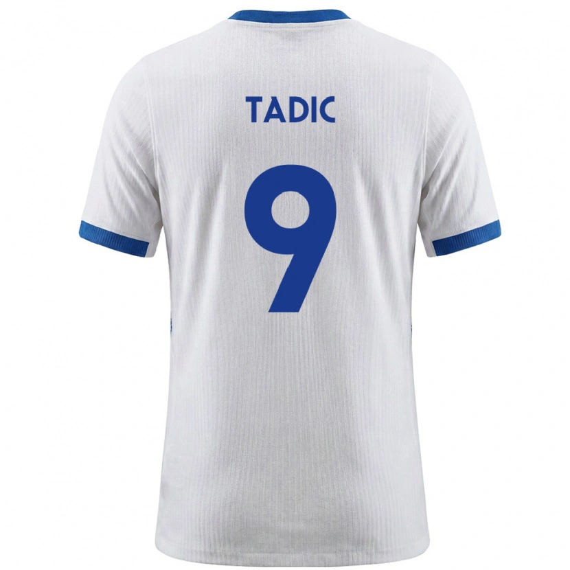 Danxen Women Slovenia Matej Tadic #9 White Blue Home Jersey 26-28 T-Shirt