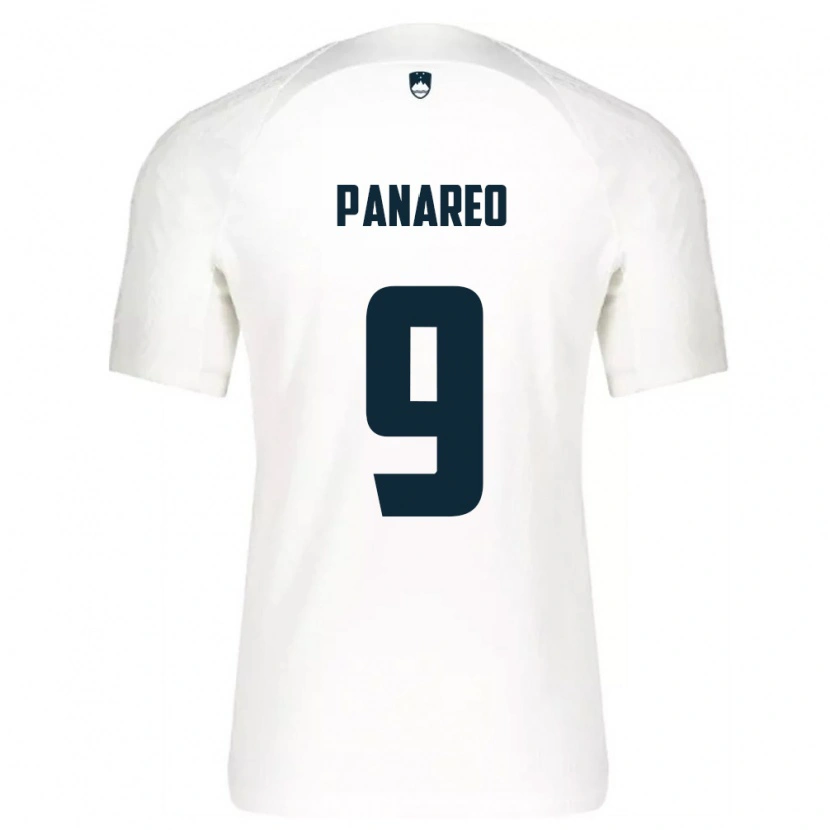 Danxen Women Slovenia Pierpaolo Panareo #9 White Blue Home Jersey 26-28 T-Shirt