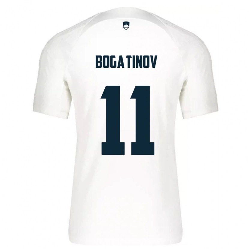 Danxen Women Slovenia Gabriel Bogatinov #11 White Blue Home Jersey 26-28 T-Shirt