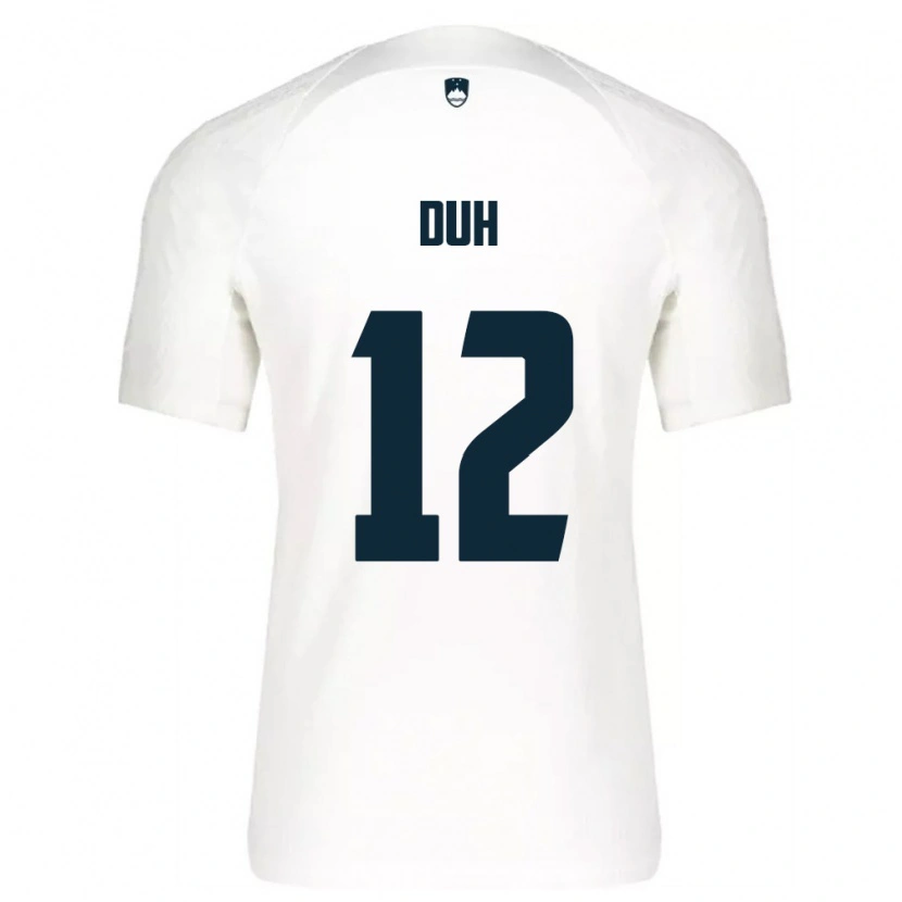 Danxen Women Slovenia Lovro Duh #12 White Blue Home Jersey 26-28 T-Shirt