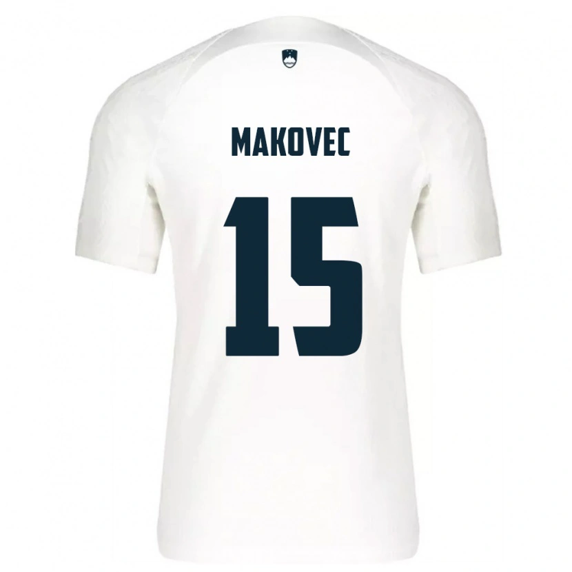 Danxen Women Slovenia Sara Makovec #15 White Blue Home Jersey 26-28 T-Shirt