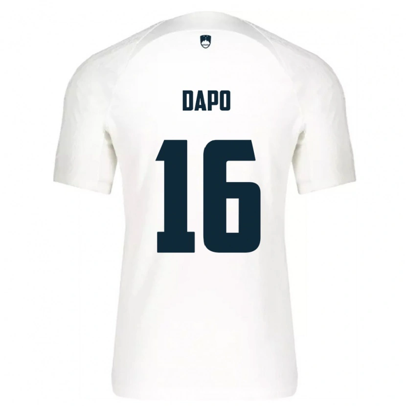 Danxen Women Slovenia Jan Dapo #16 White Blue Home Jersey 26-28 T-Shirt