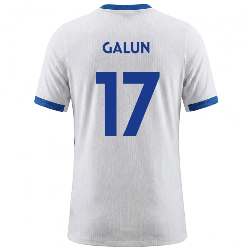 Danxen Women Slovenia Damian Galun #17 White Blue Home Jersey 26-28 T-Shirt