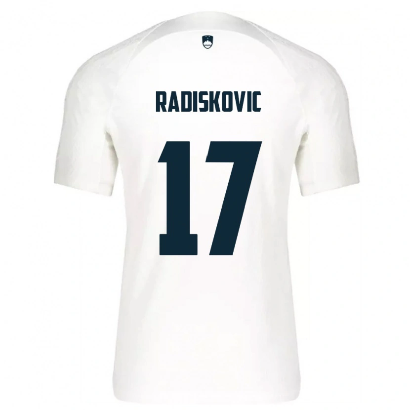 Danxen Women Slovenia Aleks Radiskovic #17 White Blue Home Jersey 26-28 T-Shirt