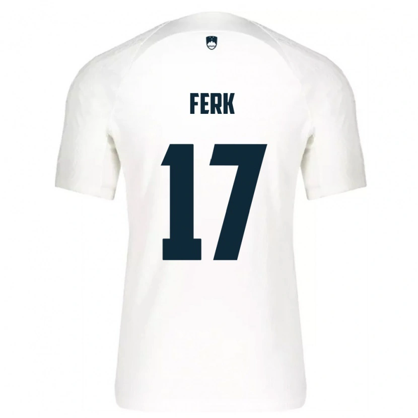 Danxen Women Slovenia Matic Ferk #17 White Blue Home Jersey 26-28 T-Shirt