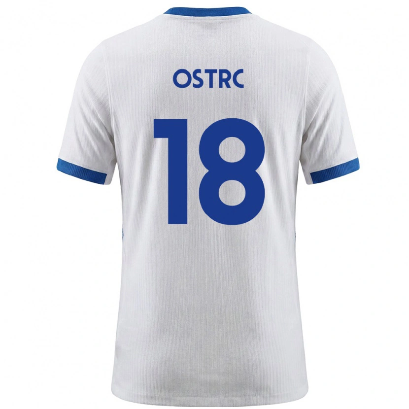 Danxen Women Slovenia Enrik Ostrc #18 White Blue Home Jersey 26-28 T-Shirt