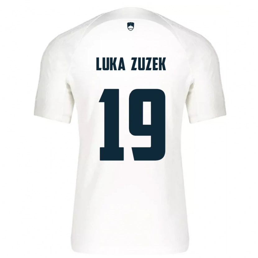 Danxen Women Slovenia Zan Luka Zuzek #19 White Blue Home Jersey 26-28 T-Shirt