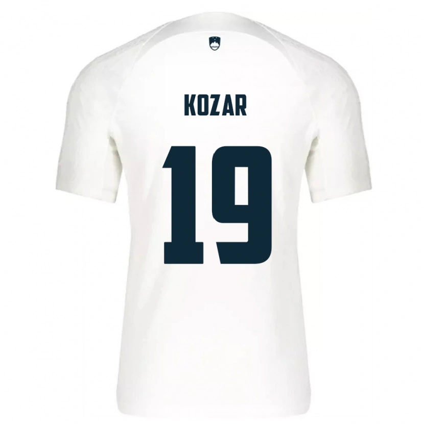Danxen Women Slovenia Kristjan Kozar #19 White Blue Home Jersey 26-28 T-Shirt